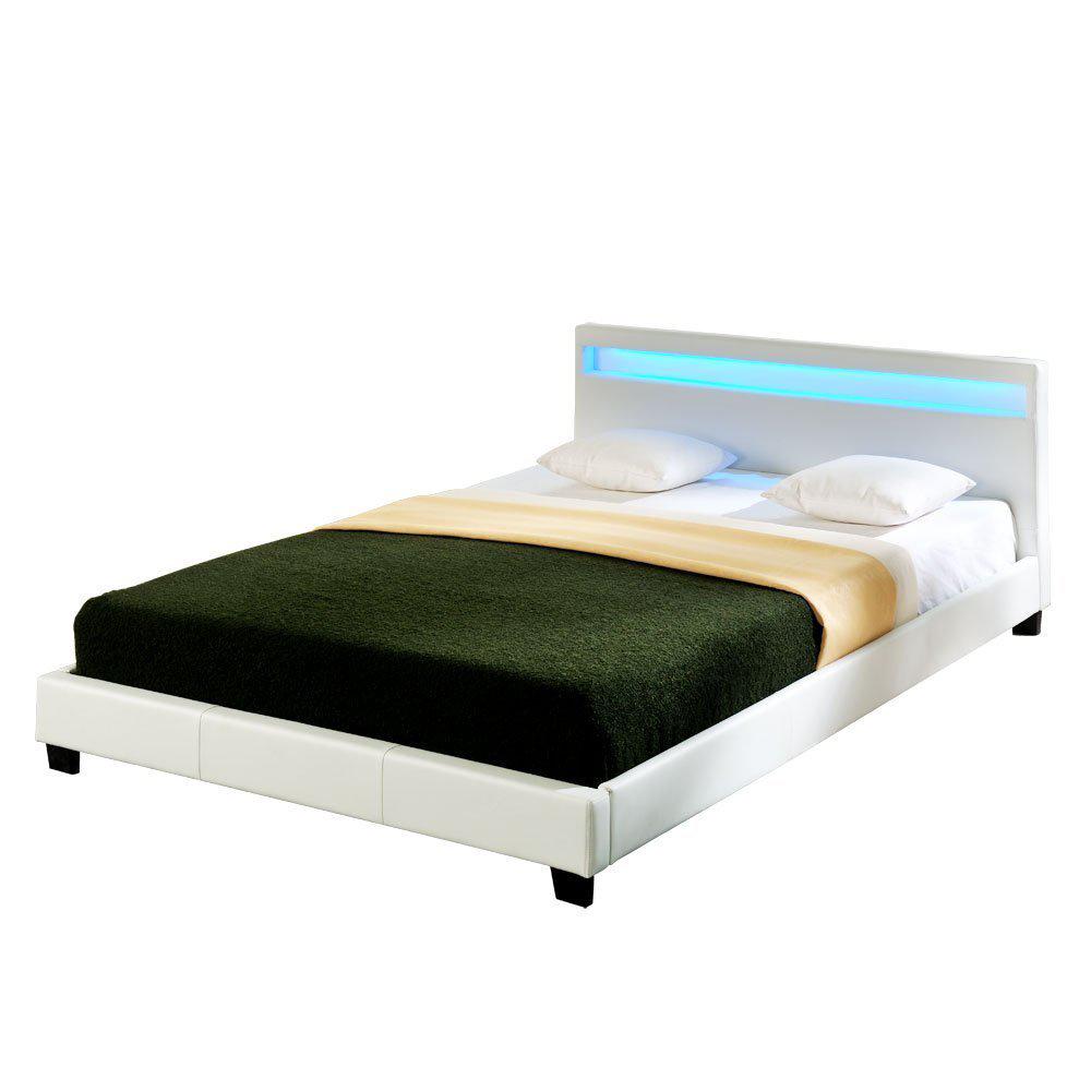 łóżko tapicerowane z materacem - Zdjęcie 1